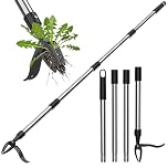 Weed Puller Tool with Long Handle 60" Manual Weeder Remover Tool, 4-Claw Heavy Duty Stand Up Weeder for Easily Remove Weeds Without Bending, Pulling or Kneeling for Yard, Lawn, Patio and Garden
