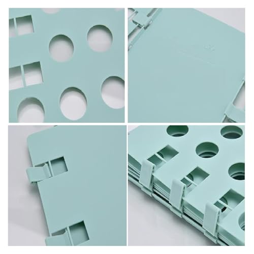 Hinapan 1 Stück Klappbrett für Kleidung, T-Shirt-Kleiderordner, T-Shirt Klappbrett, Einfach zu Falten, Einfach und Schnell, Langlebiger Kunststoff, Faltbrett für Kinder und Erwachsene (Grün)