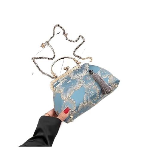 Sac de soirée brodé pour ranger vos essentiels de mariage avec style
