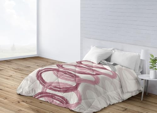 BOHEME Edredón Cama 150 Nórdico Estampado Reversible Nadine - 250x260 cm.