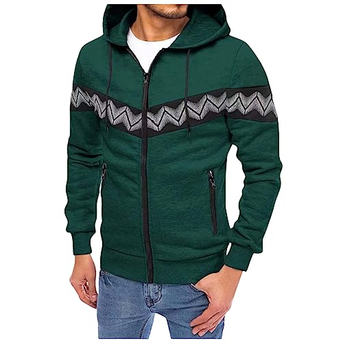 Chaqueta para hombre con cierre y capucha liviana miniatura 1
