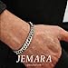 JEMARA Mens Bracelet,Fashion Silver Bracelet for Men Stainless Steel Silver Chain Bracelet Set Mens Fashion Accessories Jewelry Set