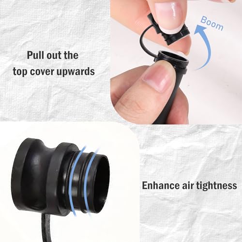 TORMEN Pre Roll Tubes 120MM Tube Watertight Storage Odor Resistant Sealed Container with Lid Plastic Protection (Black, 4 pcs) - Image 2