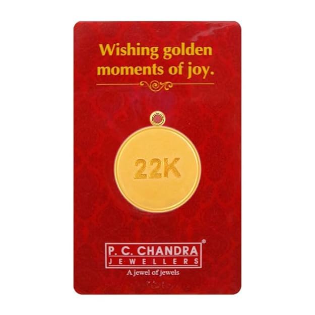 p.c. chandra jewellers P.C Chandra Jewellers 22kt(916) Yellow Gold Coin Cum Pendant - 5 Gram-picture-11
