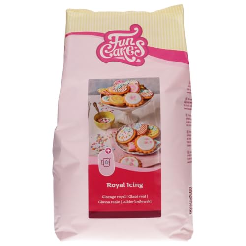 FunCakes Mix for Royal Icing Easy to Use for Cake and Cookie Decorating Beautiful Glaze Only Add Water Halal 4 kg.