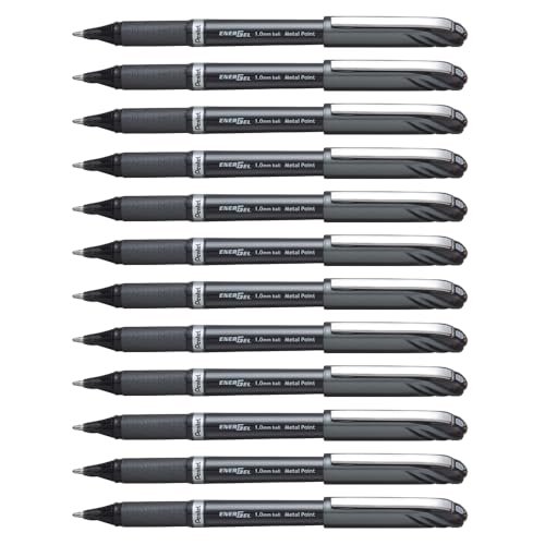 Bolígrafo Pentel EnerGel NV Gel Líquido 1.0mm Negro x12 miniatura 1