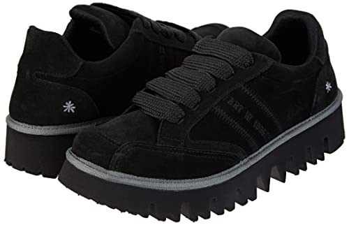 Art Unisex. 118001101003_001 Sneakers In Pelle Scamosciata 1800 Lux Nere (36), Nero, Basso, Stringhe, Casual - 8