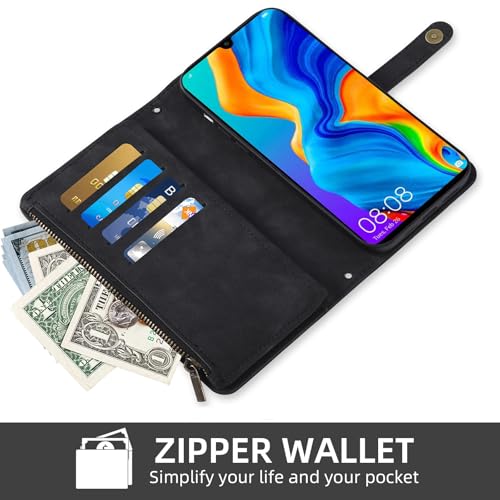 Coque Huawei P30 Lite housse portefeuille Nova 4E MAR-LX1A
