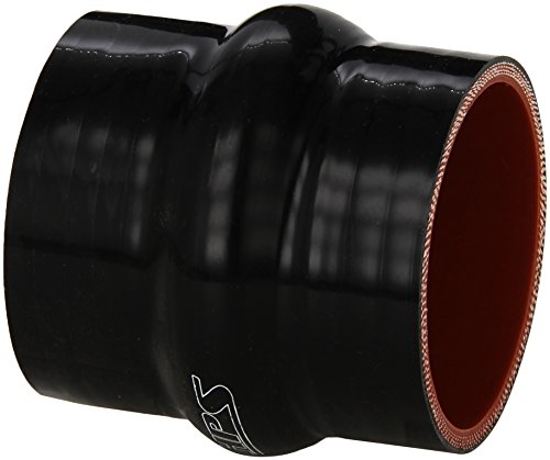 HPS HTSHC-250-BLK Silicone High Temperature 4-ply Reinforced Straight Hump Coupler Hose, 85 PSI Maximum Pressure, 3