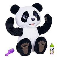 FURREAL FRIENDS - Plum The Curious Panda Bear- Black and White Pet Bear- Interactive Plush Toys for Kids, Boys, Girls- Ages 4 Plus, Height: 43 cm