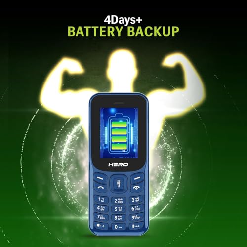 Image of Lava Hero Shakti 2025 Dual Sim Keypad Mobile Phone (with Vibration Alert) | 1.8 inch Display | Super Saving Battery Mode | Stylish Design | Number Talker | (Dark Blue)