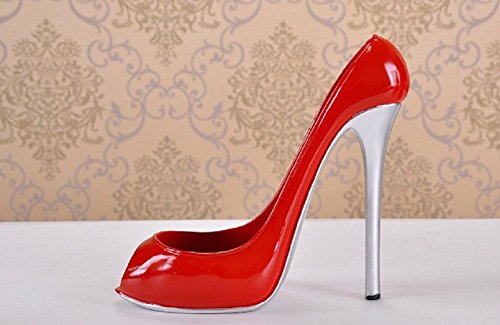 Atc® Unrestrained Passion Red High Heeled Shoes Decorative Wine Bottle Holder #TOP1