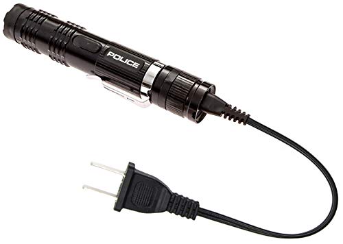 Police Stun Gun M12-59 Billion Metal Rechargeable With Led Tactical Flashlight, Black #TOP4