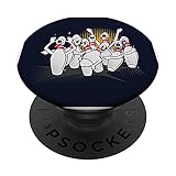 Einzigartige Bowling-Bowling-Anstecknadel, Geschenkidee PopSockets mit austauschbarem PopGrip
