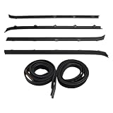 Topteng 4PCS Car Window Weatherstrip+2 Seals fit für GMC C1500 C2500 C3500 K1500 K2500 K3500, Suburban K1500 K2500 C1500 1981-1986, fit für Chevy Suburban V1500 V2500 R1500 R2500 1989-1991