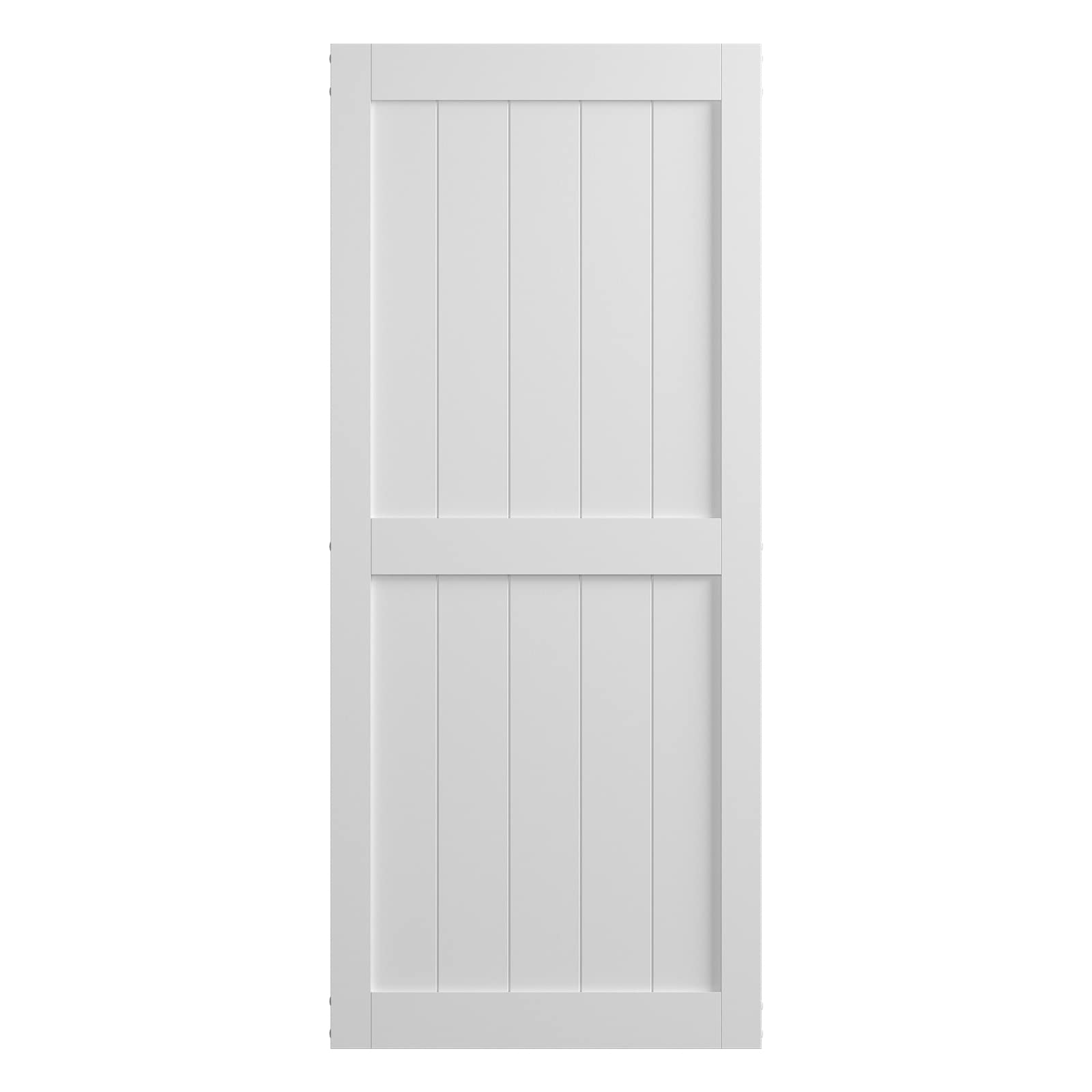 Buy COSHOMER 36in x 80in White Sliding Barn Door, PreDrilled Holes
