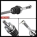 A-Premium Pair (2) Rear CV Axle Shaft Assembly Compatible with Kawasaki Teryx 750 2012 2013, Left and Right, Replace# 59266-0702