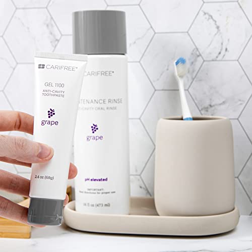Carifree Gel 1100 And Maintenance Rinse Grape Bundle #TOP6