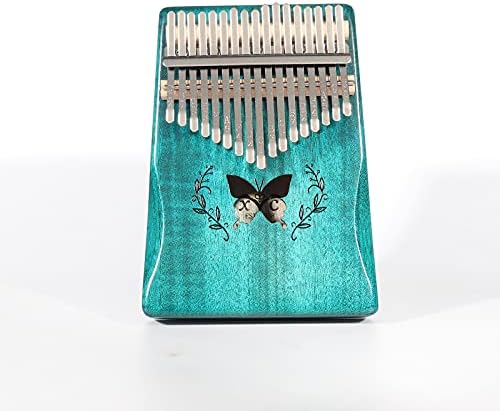 SLDHR Kalimba Thumb Piano Kalimba 17 Keys Study Instruction and Tune Hammer Unique Gift for Kids Adult Beginners(Blue)