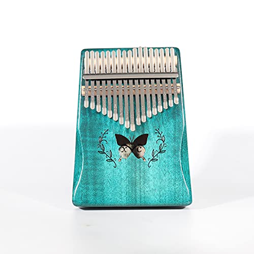 Sldhr Kalimba Thumb Piano Kalimba 17 Keys Study Instruction And Tune Hammer Unique Gift For Kids Adult Beginners(Blue) #TOP12