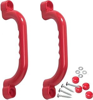 Garden Games Safety Grab Handles Set of 2 with Finger Grips ideal for a Climbing Frame, Den, Tree House or Playhouse