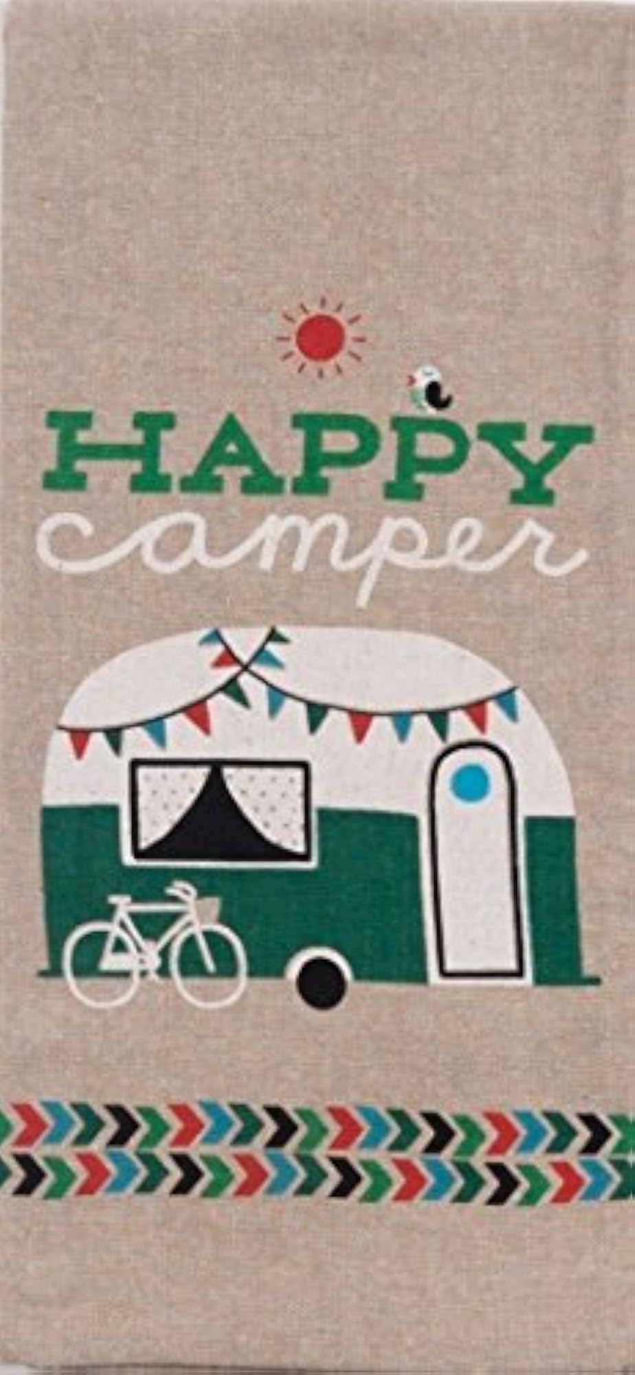 Happy Camper 4 Piece Kitchen Bundle with Chambray Towels and Shakers