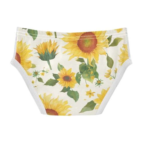 KLL Sunflower Pattern Little Boys Soft Athletic Underwear Cute Children Panties2