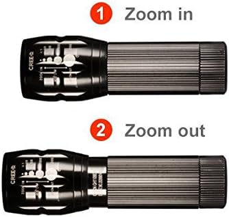 NAVIGATOR 1193 Ultra Bright Portable LED Flashlight, Waterproof, Adjustable Focus, 3 Light Modes, Battery Included