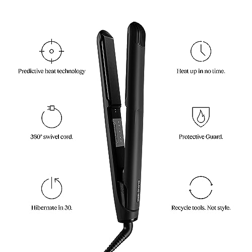 CLOUD NINE The Original Hair Straightener Gift Set | Variable Temperature Control Ceramic Floating Plates 360° Swivel Cord | Perfect for Everyday Straightening | Strong Shiny Sleek Results - Image 4
