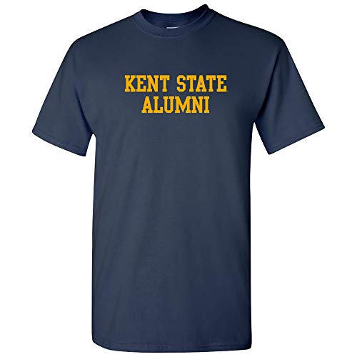 UGP Campus Apparel AS05 - Kent State Golden Flashes Block Alumni - Graduation T-Shirt - Medium - Navy