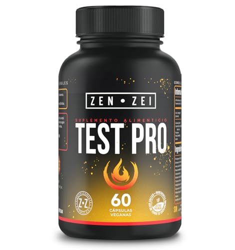 Novex Biotech, ZEN•ZEI | TEST PRO | 60 Cápsulas 100% Veganas — Fuerza y Energía — Formulado con: Maca Amarilla, Citrato de Potasio y Gluconato de Zinc — Suplemento...