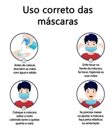 Máscara Descartável Infantil Tripla Proteção Caixa C/ 50 Unidades