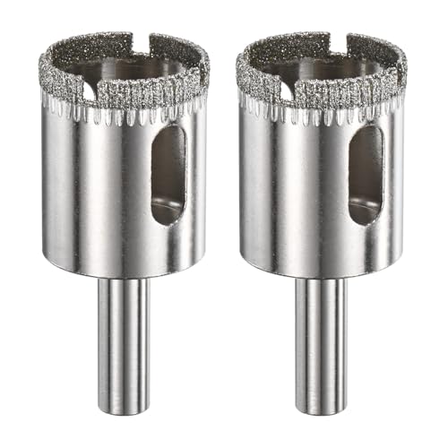 M METERXITY 2�p�b�N �_�C�������h�z�[���\�[ �h�����r�b�g 0.98�C���` / 25mm �K���X�h�����r�b�g �Z���~�b�N/�嗝��/�ԛ���/�{�g��/�^�C���ؒf�p [�V���o�[�g�[��]