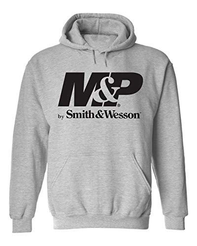 Smith & Wesson M&P Mens Logo Hooded Sweatshirt, Officially Licensed Long-Sleeve M&P Hoodie
