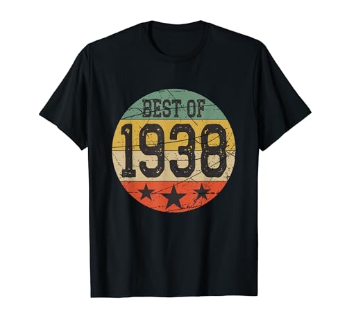 Rétro anniversaire 86 ans Best Of 1938 Vintage 86th Birthday T-Shirt