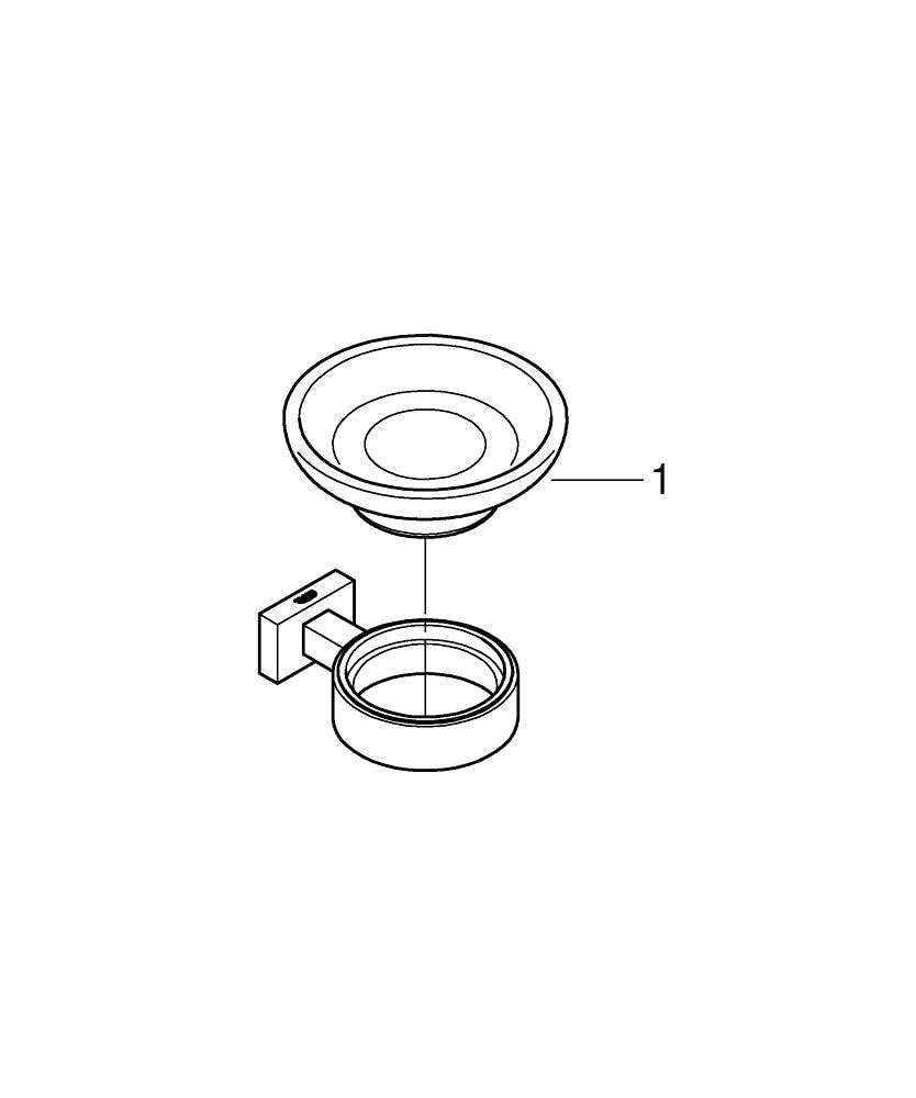 Grohe - Jabonera Rectangular Ref. 40754001