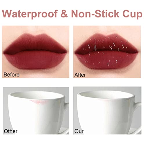 Rosarden Matte Liquid Lipstick - Red Matte Lipstick For Women - 24 Hour Waterproof Smudge Proof Long Lasting Matte Lipstick - Soft Velvet Lightweight Moisturizing Matte Lipstick For Lip Makeup (10Focus) #TOP3