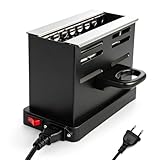 WDKXCN Kohleanzünder Shisha, 800 Watt Kohlegrill Shisha, Tragbar Kohlenanzünder mit Extra Langem 150cm Kabel, Elektrischer Kohleanzünder mit Dreiseitiges-Hitzesystem