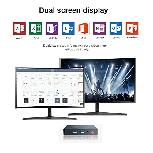 Beelink T4 Pro Mini Pc, Celeron N3350 Up To 2.4Ghz Mini Computer, Mini Desktop Computer 4Gb Ddr +64Gb, Small Computer Pc Supports Dual Hdmi, 4 Usb 3.0, 2.4G+5.8G Wifi, Bt4.0 #TOP4