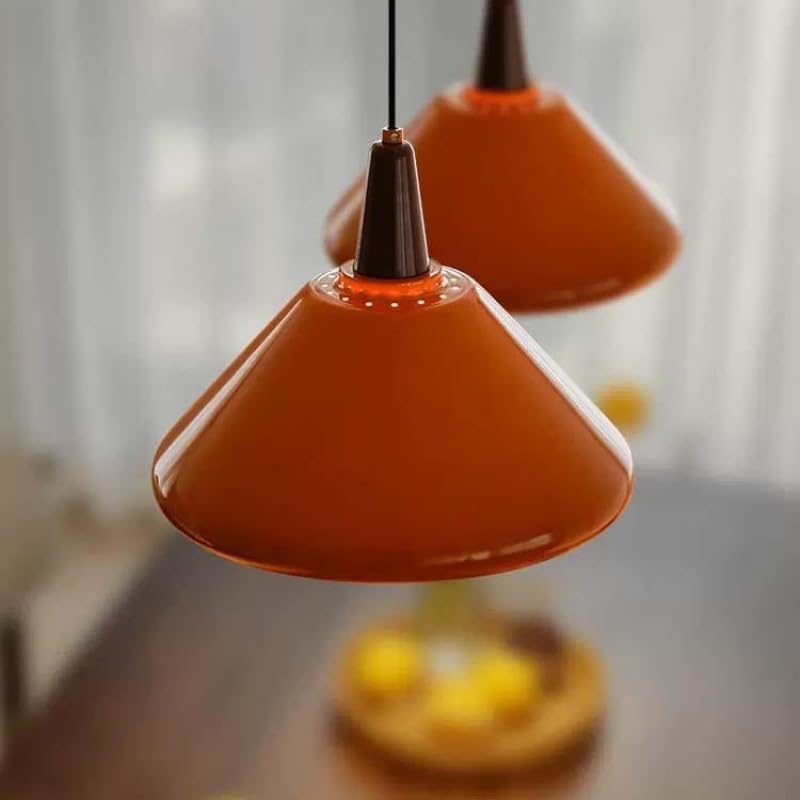 Lampe suspendue orange chaleureuse pour décoration de bar - 6