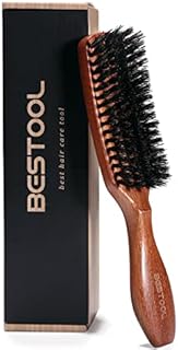 BESTOOL Hair Brush, Boar Bristle Brush for Women Men Children Smoothing & Styling, Natural Bristle Brush for Thin, Fine Hair, Improve Hair Texture