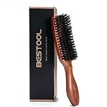 BESTOOL Hair Brush, Boar Bristle Hair Brush for Women Men Children Smoothing & Styling, Slick Back Hairbrush, Natural Boar Bristle Brush for Thin, Fine Hair, Improve Hair Texture