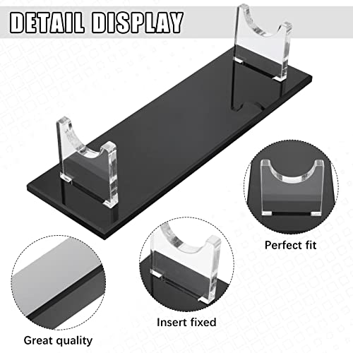 Yalikop Sword Stand 2 Pieces Acrylic Sword Stand Desktop Sword Holder Decorative Sword Stand Display Fixed Display Rack For Sword Table Decoration (Black) #TOP2
