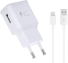 DBZYLN Charger with Cable Compatible with Samsung Galaxy S10,S10e,S9,S8,A13,A14,A15,A23 5G,A34,A53,A54, for Xiaomi Redmi Note 13C,12,11,10,9,8,Mi12/11/10, USB Charger Fast Charging - White