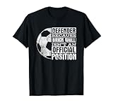 Defender Brick Wall Position Sports Football Ball Soccer T-Shirt