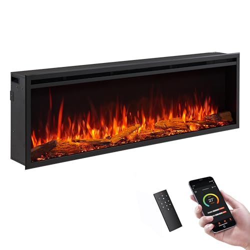 LegendFlame 60 Smart Wall Mount Electric Fireplace