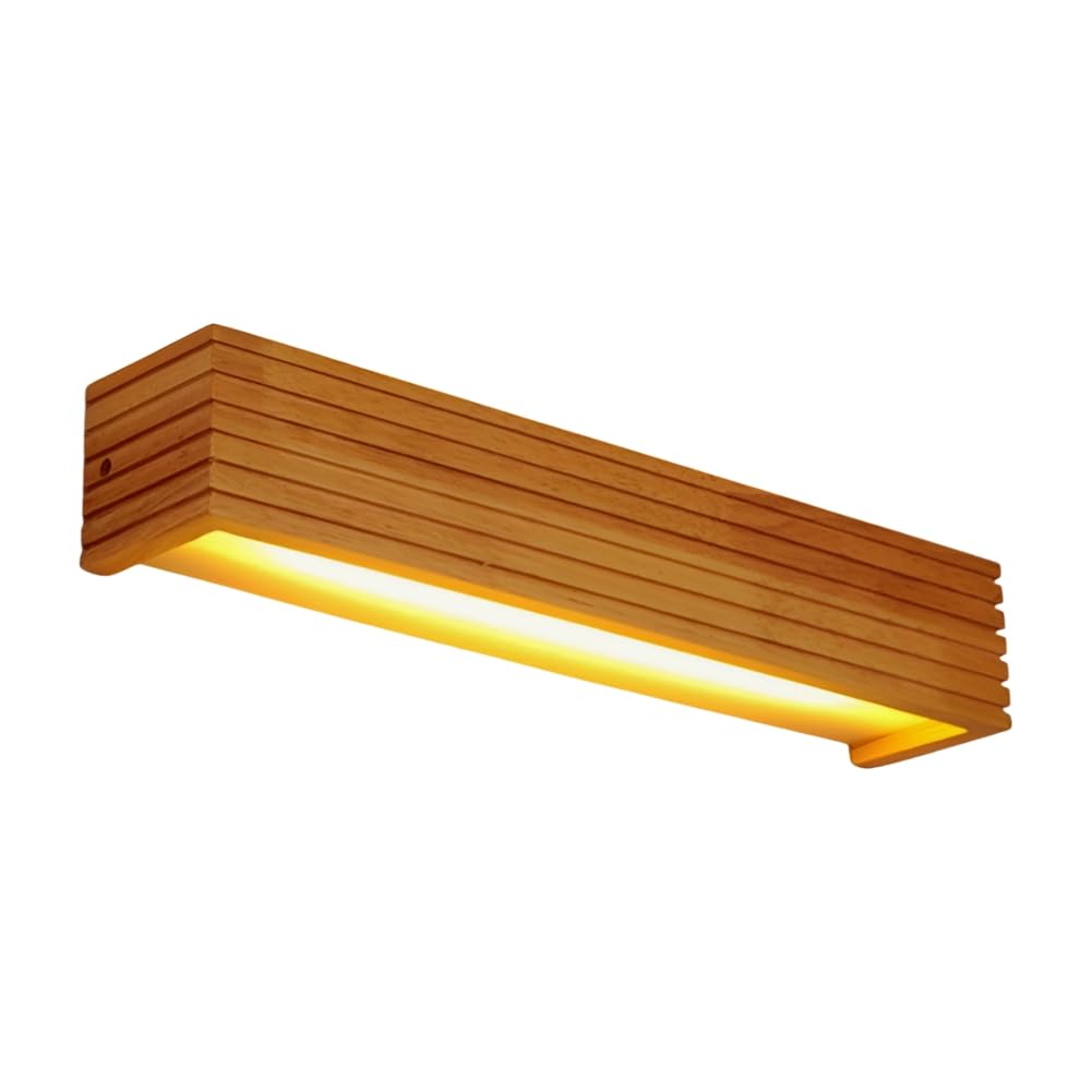 Lampada A LED in Legno Massello Lampada da Specchio per Il Bagno Lampada da Tavolo per Il Bagno Lampada da Parete in Legno Originale
