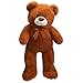 HollyHOME Teddy Bear Stuffed Animal Plush Giant Teddy Bears with Footprints Big Bear 36 inch Brown