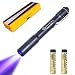 Produktbild LIGHTFE Schwarzlicht D11A 395 nm UV-Taschenlampe mit LG LED-Quelle, max. 3000 mW Leistung für UV-Kleber-Härtung UV-Licht, Stein- und Mineraldetektor, Haustier-Urin-Detektor, AC-Leck-Detektor