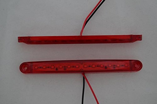Luces traseras LED rojas de 24V con 12 diodos de alta intensidad para camión y remolque 3